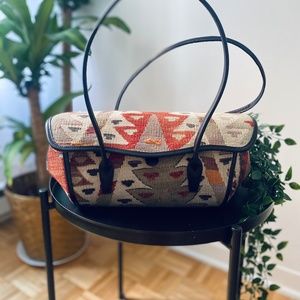 Handmade authentic carpet style bag / rug design bag